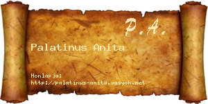 Palatinus Anita névjegykártya